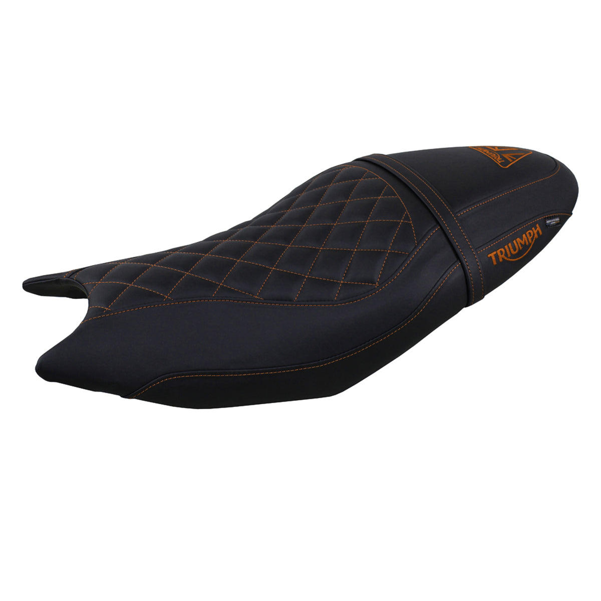 Tappezzeria Italia Triumph Trident 660 2021-2025 Seat Cover in Black Orange Diamond