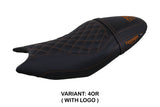 Tappezzeria Italia Triumph Trident 660 2021-2025 Seat Cover in Black Orange Diamond