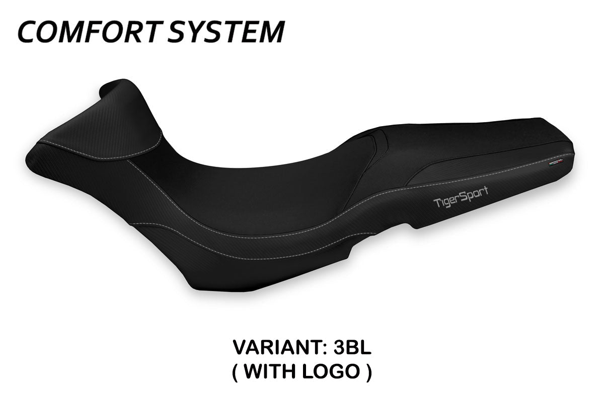 Tappezzeria Italia Triumph Tiger 1050 Sport 2013-2020 Seat Cover Comfort in Black