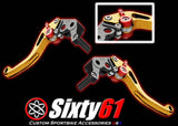 Honda Brake & Clutch Levers, Gold Shorty Adjustable