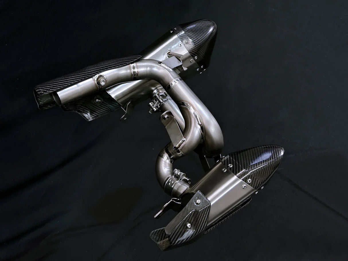 Vandemon Triumph Rocket 3R, GT and Storm Titanium Slip-On Mufflers 2019-2026  TRIUMROCKET3MUFC VA-1