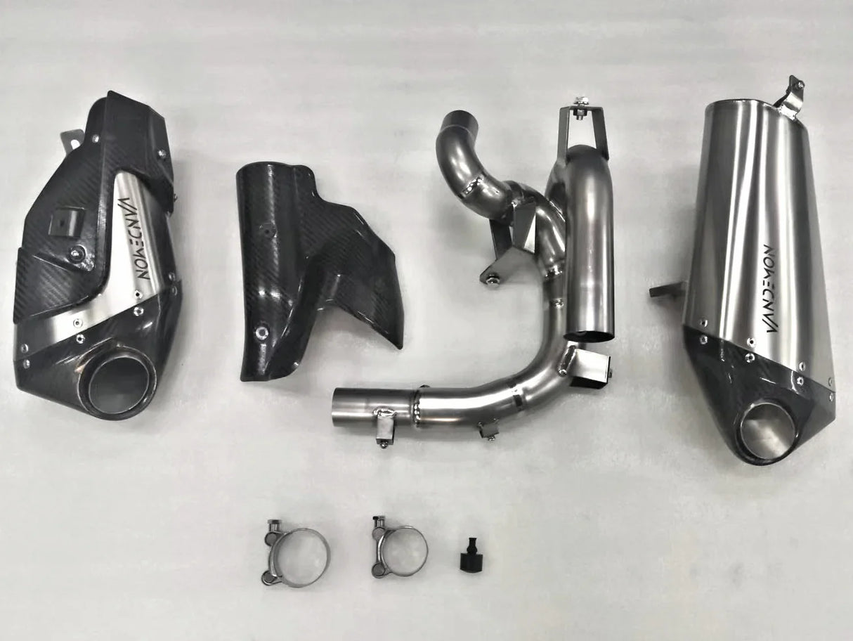Vandemon Triumph Rocket 3R, GT and Storm Titanium Slip-On Mufflers 2019-2026  TRIUMROCKET3MUFC VA-1