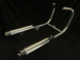 Triumph Bonneville Bobber  Speedmaster 1200 Polished Titanium H Pipe Exhaust TRIUM120BOBREXPOB VA-13
