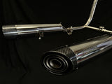 Triumph Bonneville Bobber  Speedmaster 1200 Polished Titanium H Pipe Exhaust TRIUM120BOBREXPOB VA-13