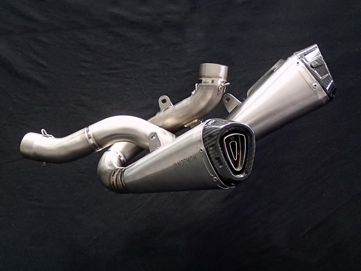Vandemon  Ducati Panigale & Streetfighter V4S/V4R Vandemon All Titanium Slip-On 2018-24 DUCV4SFTIMUFLMB VA-3