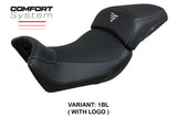 Tappezzeria Italia Voge Valico 650 DS 2021-2024 Seat Cover Comfort in Black