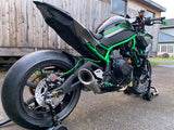 Vandemon Brushed Titanium Exhaust System  Ninja ZH2  2020-25 KAWAZH2TIEXHSYSBRUB VA-98