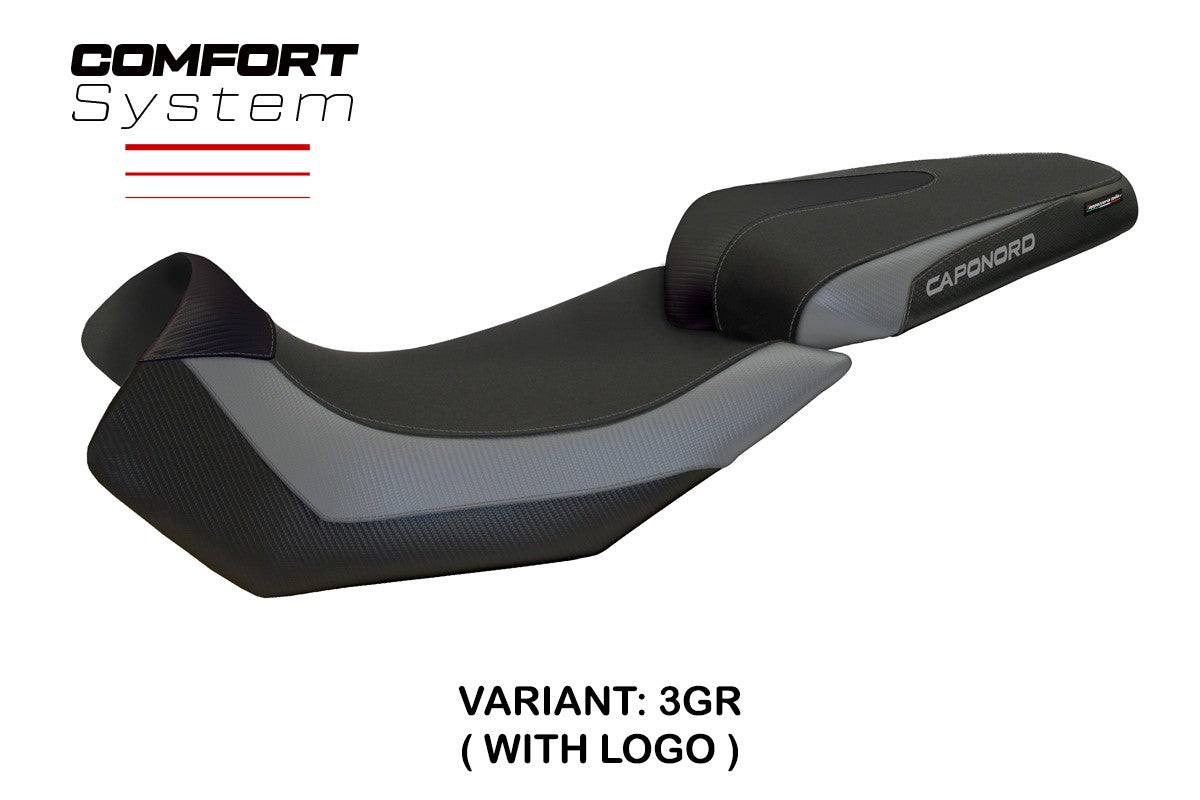 Tappezzeria Italia Aprilia Caponord 1200 2013-2016 2017 Seat Cover Comfort Grey Black