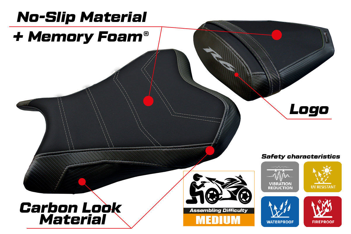 Tappezzeria Italia Yamaha YZF R6 2006-2007 Seat Cover Comfort in Black