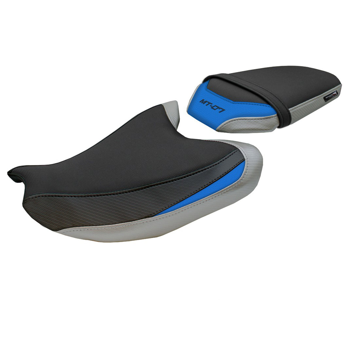 Tappezzeria Italia Yamaha MT-07 FZ07 2025 Seat Cover Silver Light Blue Black