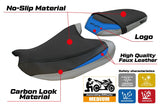 Tappezzeria Italia Yamaha MT-07 FZ07 2025 Seat Cover Silver Light Blue Black