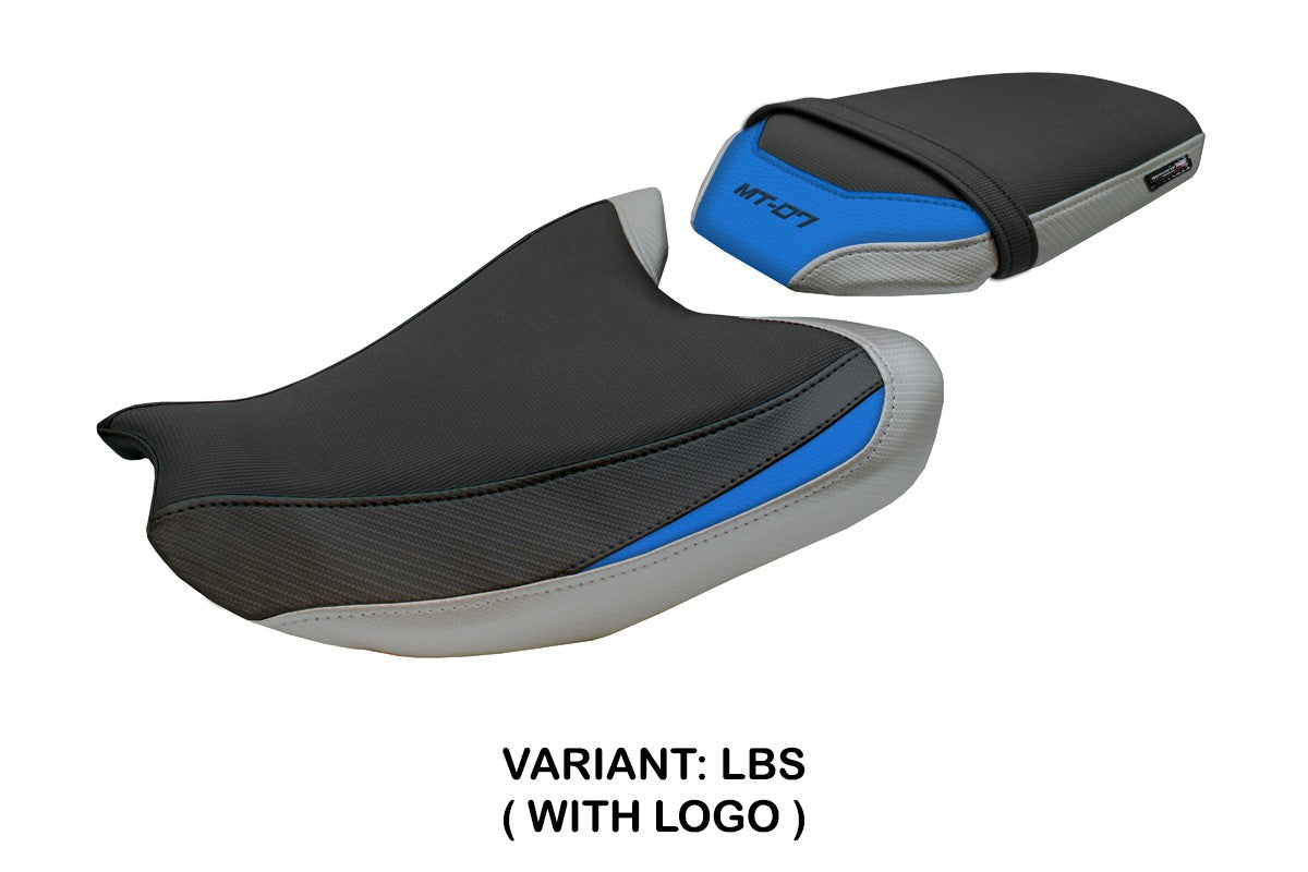Tappezzeria Italia Yamaha MT-07 FZ07 2025 Seat Cover Silver Light Blue Black