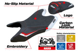 Tappezzeria Italia Yamaha YZF R125 2019-2023 Seat Cover Ultragrip in White and Red