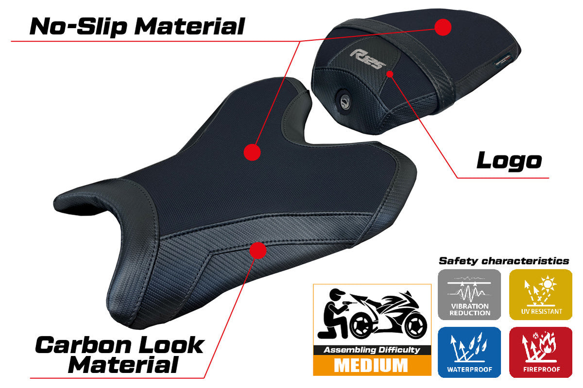 Tappezzeria Italia Yamaha R125 2023-2025 Seat Cover Black