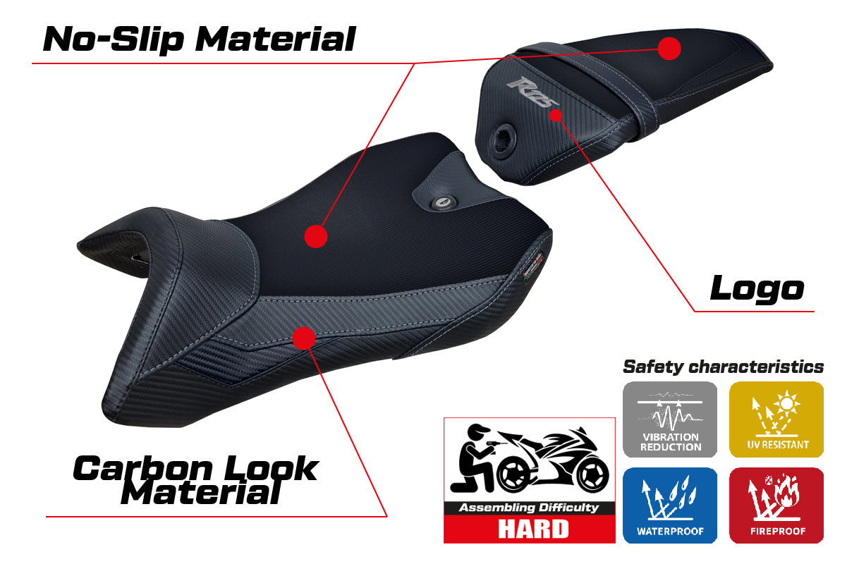 Tappezzeria Italia Yamaha YZF R125 2016-2018 Seat Cover in Black