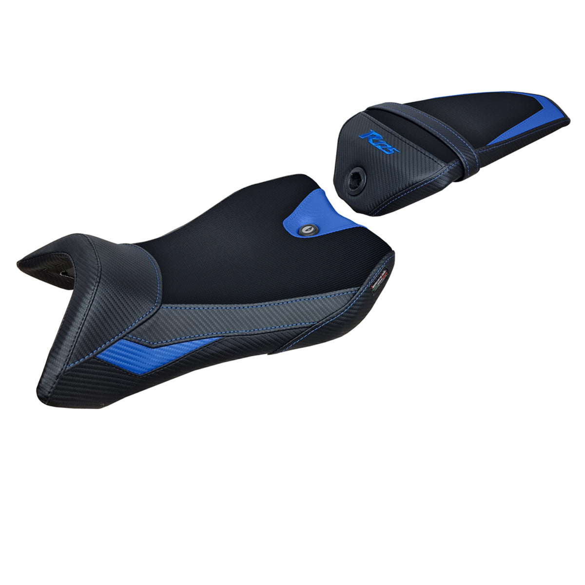 Tappezzeria Italia Yamaha YZF R125 2016-2018 Seat Cover Comfort in Blue and Black