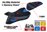 Tappezzeria Italia Yamaha YZF R125 2016-2018 Seat Cover Comfort in Blue and Black