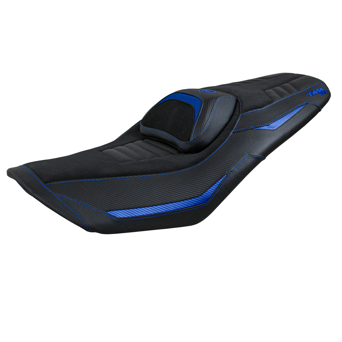Tappezzeria Italia Yamaha T-Max 560 2022-2025 Seat Cover in Blue and Black