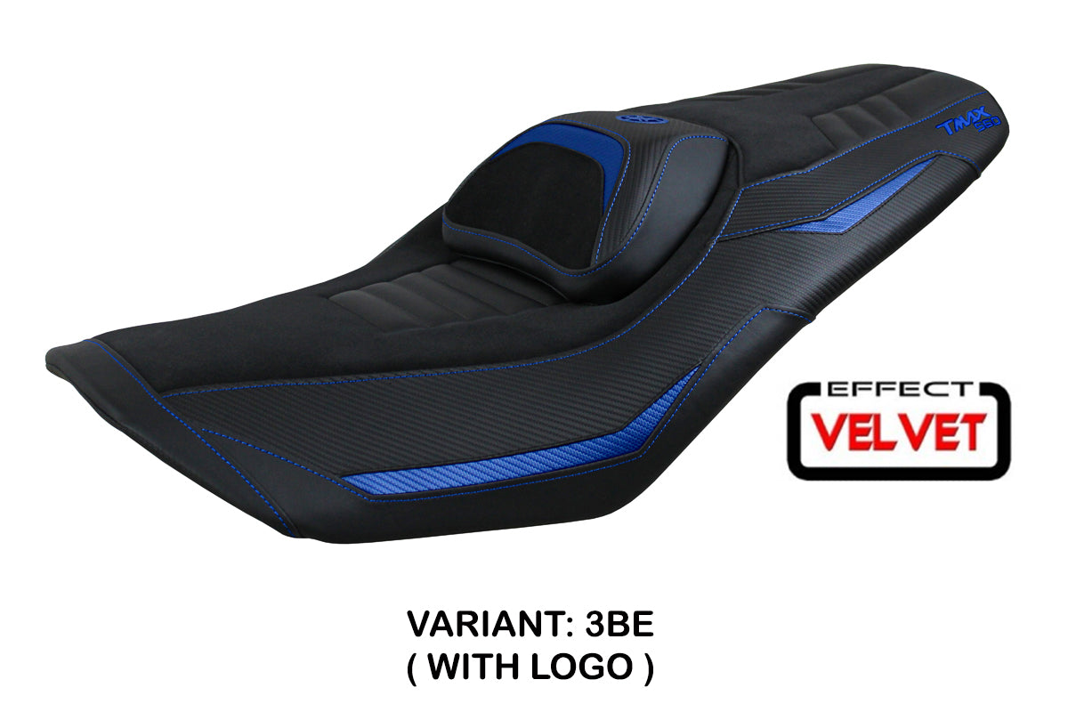 Tappezzeria Italia Yamaha T-Max 560 2022-2025 Seat Cover in Blue and Black