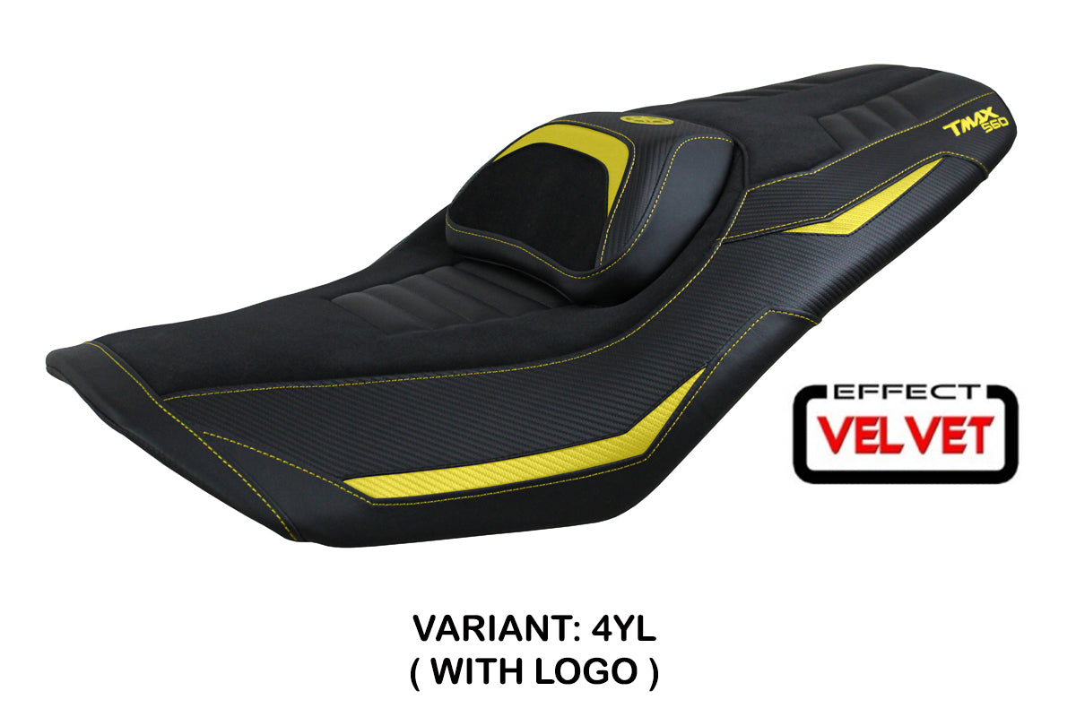 Tappezzeria Italia Yamaha T-Max 560 2022-2025 Seat Cover in Yellow and Black