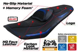 Tappezzeria Italia Yamaha T-Max 560 2022-2025 Seat Cover Comfort in Blue and Black