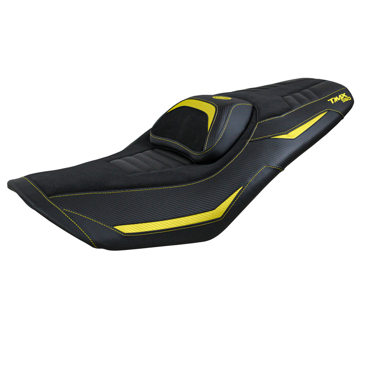 Tappezzeria Italia Yamaha T-Max 560 2022-2025 Seat Cover Comfort in Yellow and Black