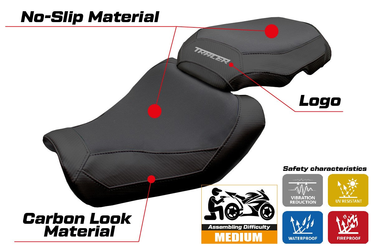 Tappezzeria Italia Yamaha Tracer 9 / 9 GT 2025 Seat Cover Black