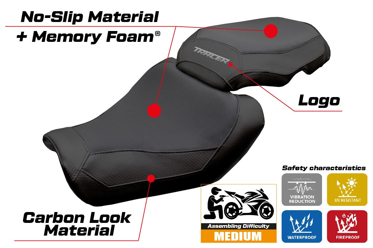 Tappezzeria Italia Yamaha Tracer 9 / 9 GT 2025 Seat Cover Comfort Black