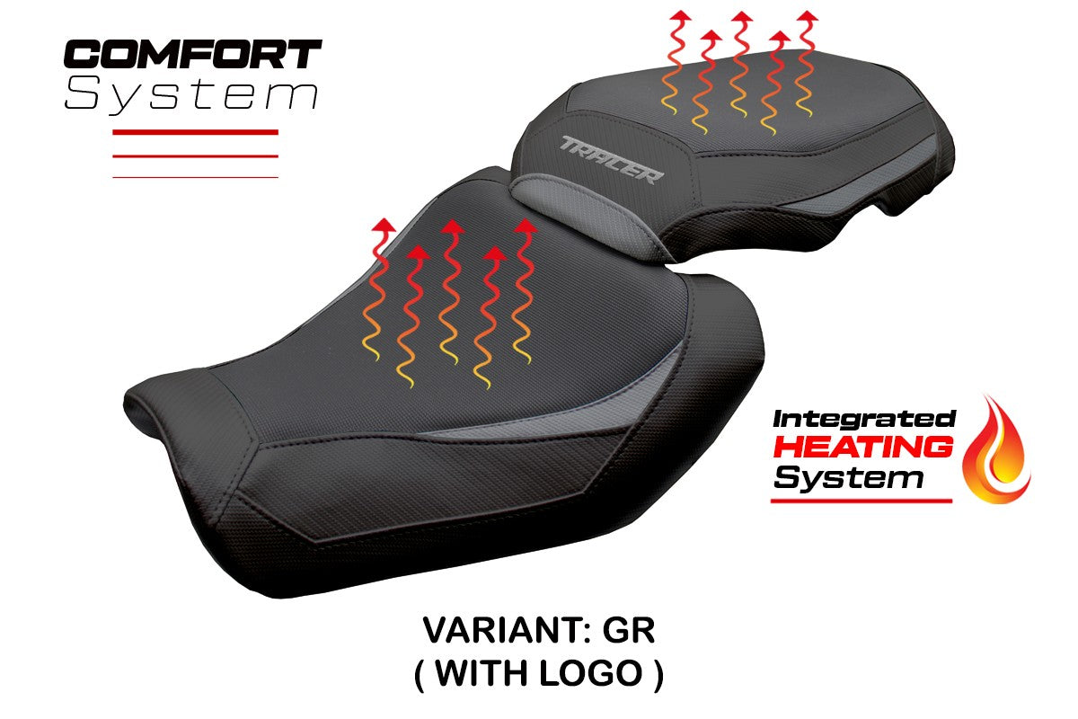 Tappezzeria Italia Yamaha Tracer 9 / 9 GT 2025 Seat Cover Heating Comfort Grey Black
