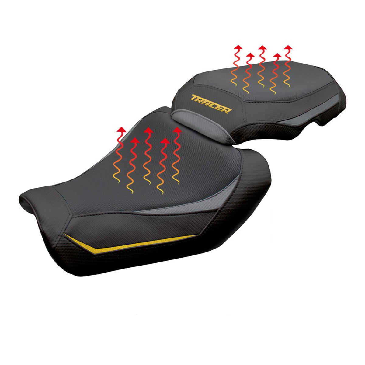 Tappezzeria Italia Yamaha Tracer 9 / 9 GT 2025 Seat Cover Heating Comfort Grey Gold