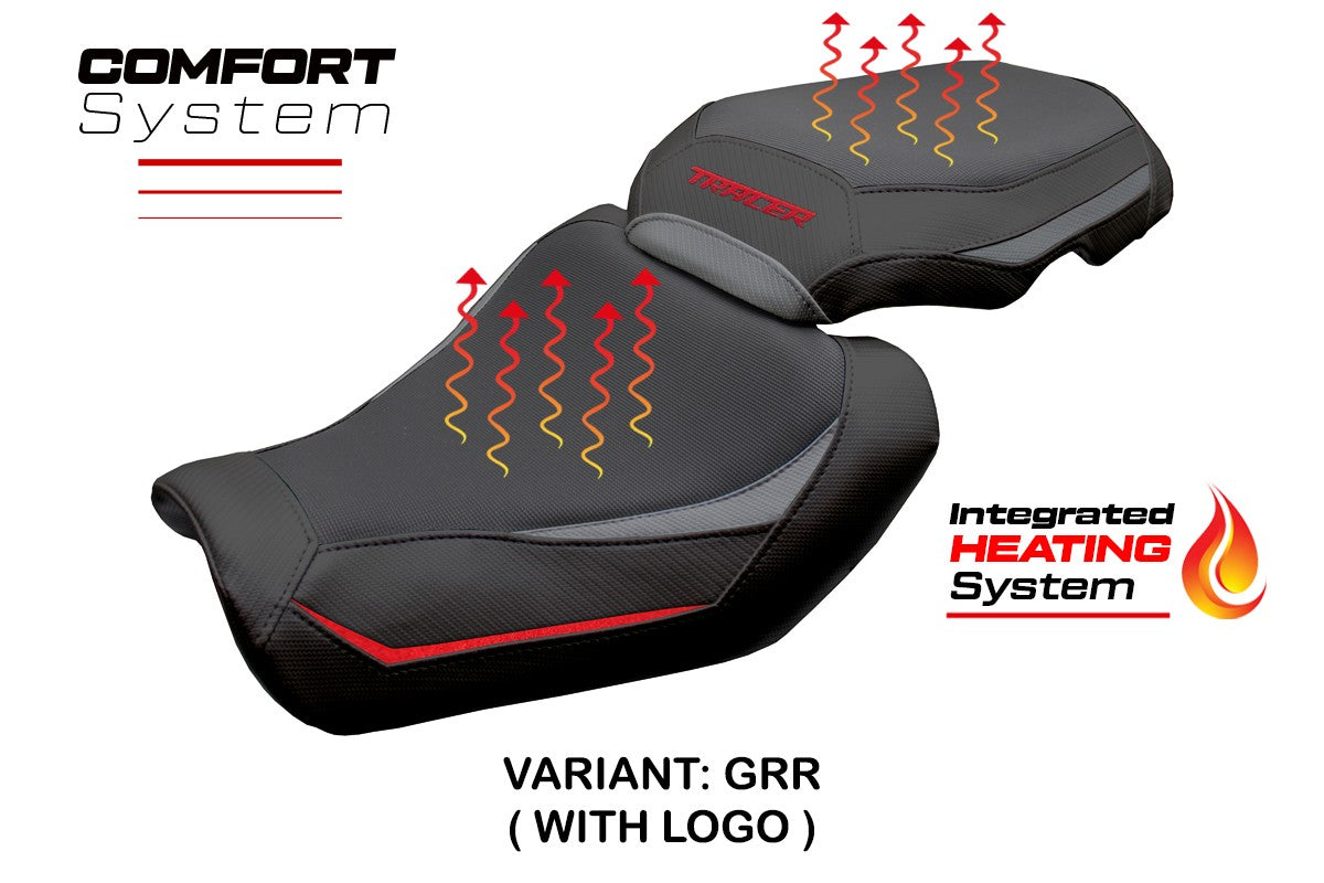 Tappezzeria Italia Yamaha Tracer 9 / 9 GT 2025 Seat Cover Heating Comfort Grey Red