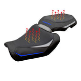 Tappezzeria Italia Yamaha Tracer 9 / 9 GT 2025 Seat Cover Heating Comfort Silver Blue