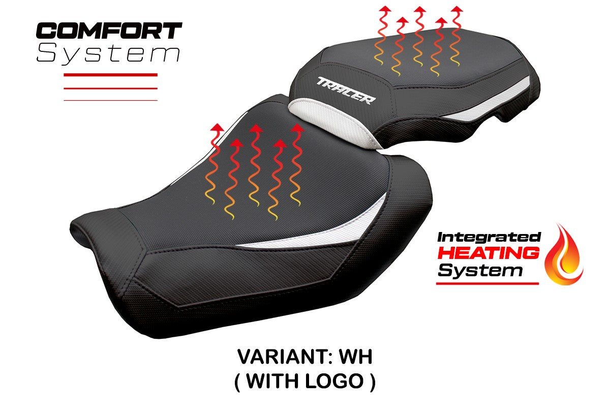Tappezzeria Italia Yamaha Tracer 9 / 9 GT 2025 Seat Cover Heating Comfort White Black