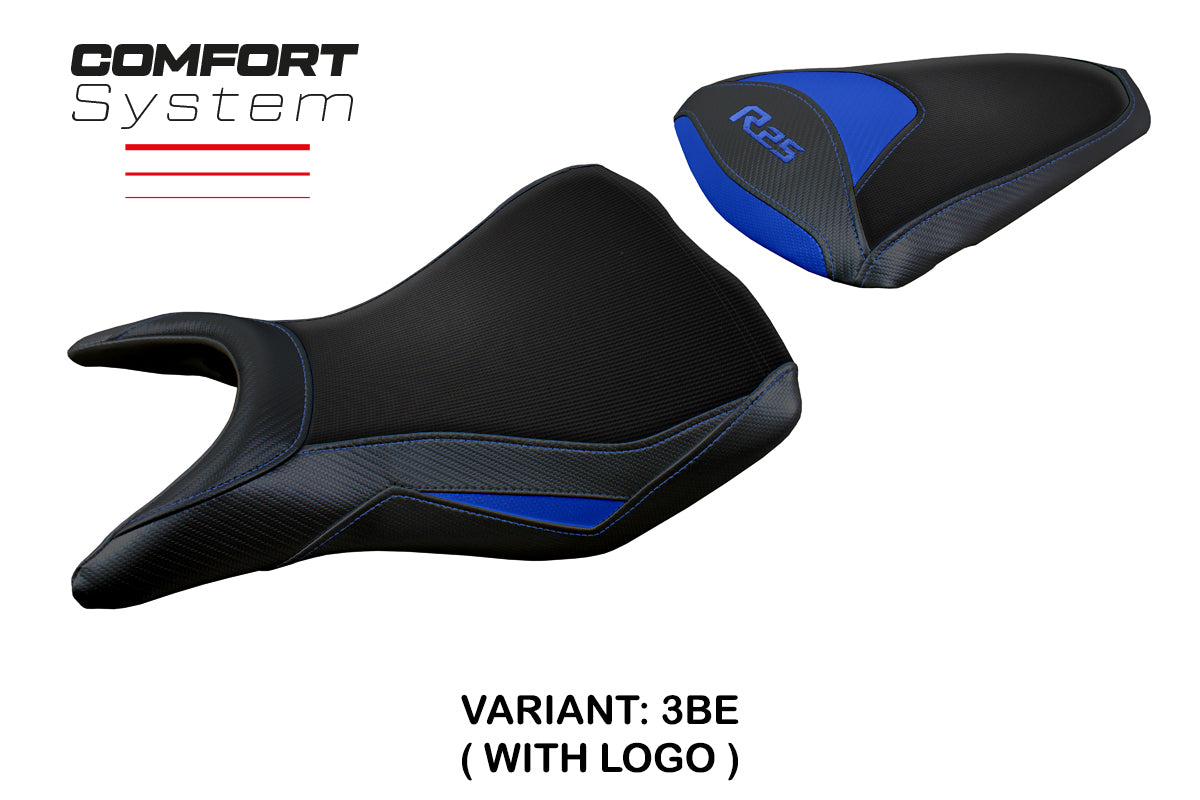 Tappezzeria Italia Yamaha YZF R25 2014-2020 Seat Cover Comfort in Blue