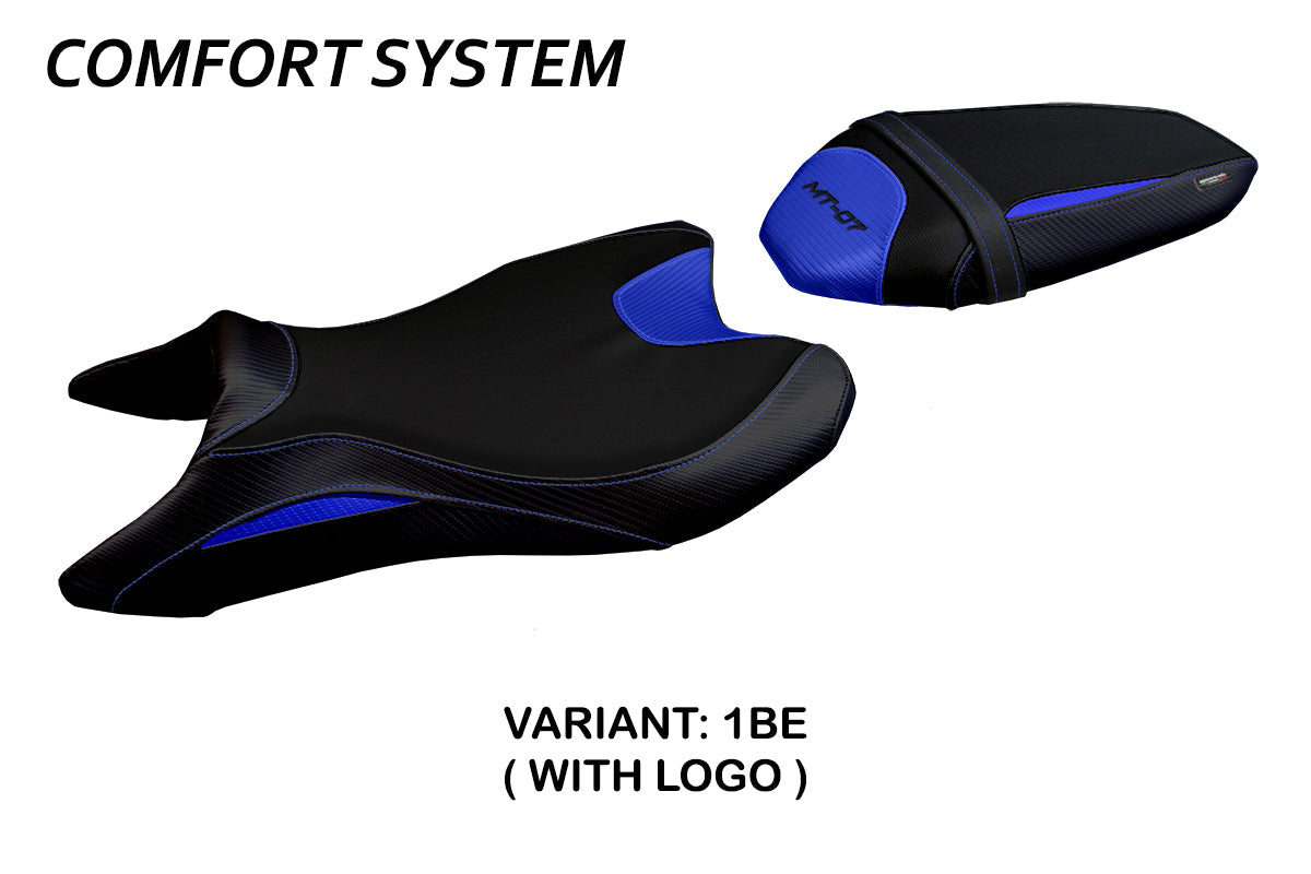 Tappezzeria Italia Yamaha MT-07 FZ07 2018-2024 Seat Cover Comfort in Blue