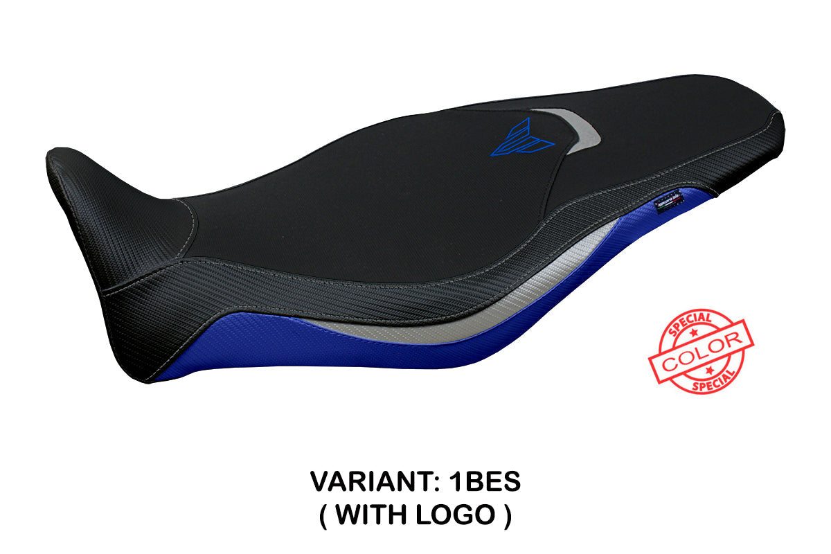 Tappezzeria Italia Yamaha MT-09 FZ09 2021-2023 Seat Cover in Blue, Silver and Black