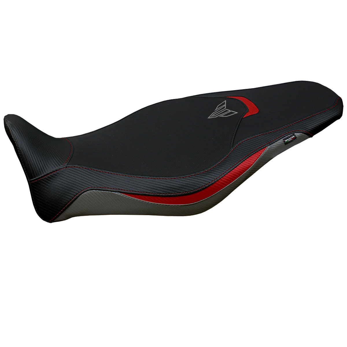 Tappezzeria Italia Yamaha MT-09 FZ09 2021-2023 Seat Cover in Red, Grey and Black