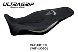 Tappezzeria Italia Yamaha MT-09 FZ09 2021-2023 Seat Cover Ultragrip in Silver and Black