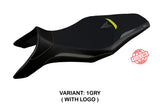 Tappezzeria Italia Yamaha MT-09 FZ09 2013-2020 Seat Cover in Grey and Yellow