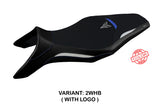 Tappezzeria Italia Yamaha MT-09 FZ09 2013-2020 Seat Cover in White and Blue