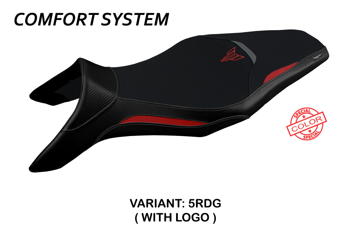 Tappezzeria Italia Yamaha MT-09 FZ09 2013-2020 Seat Cover Comfort in Red and Grey
