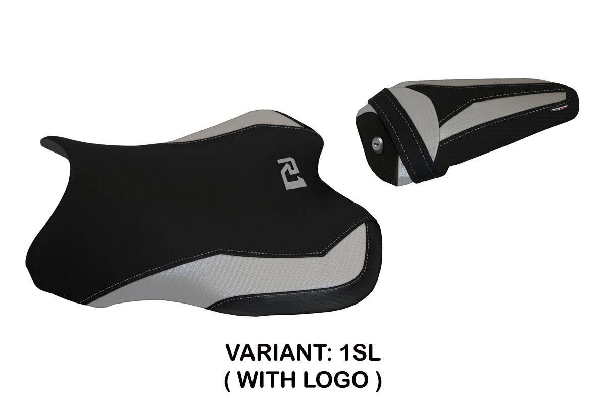 Tappezzeria Italia Yamaha YZF R1 2015-2025 Seat Cover in Silver and Black