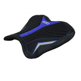 Tappezzeria Italia Yamaha YZF R1M 2015-2025 Rider Seat Cover Ultragrip in Blue and Silver