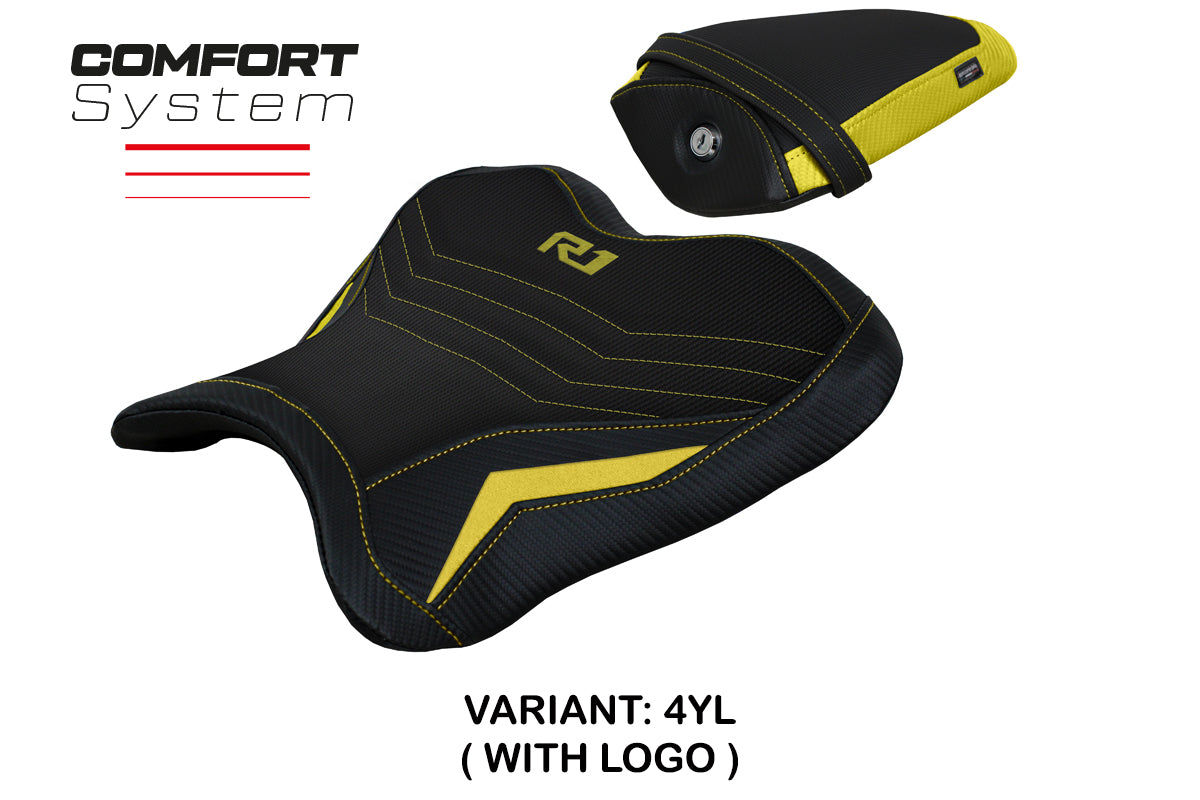 Tappezzeria Italia Yamaha YZF R1 2015-2025 Seat Cover Comfort in Yellow