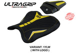 Tappezzeria Italia Yamaha YZF R1 2015-2025 Seat Cover Ultragrip in Yellow and White