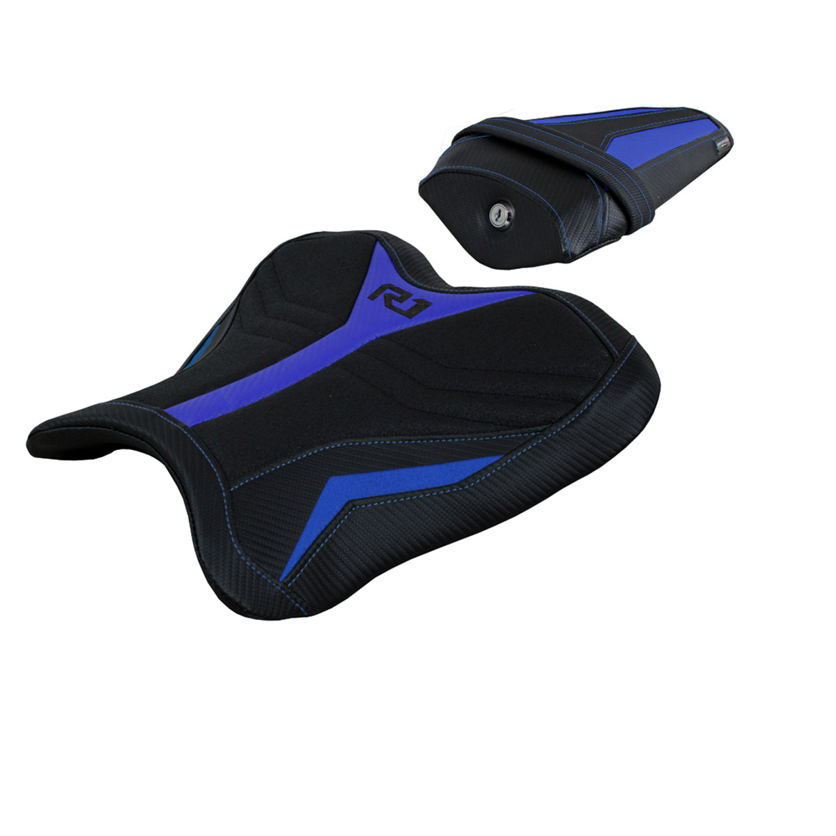 Yamaha YZF R1 2015-2025 Seat Cover Tappezzeria Italia ini Ultragrip Blue