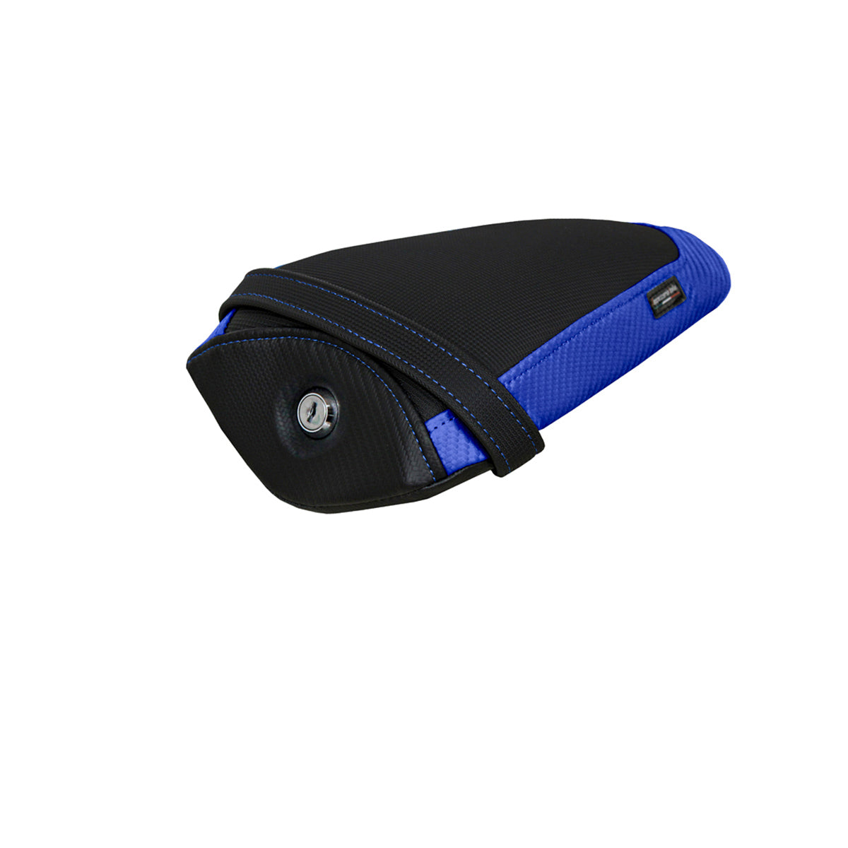 Tappezzeria Italia Yamaha YZF R1M 2015-2025 Rear Seat Cover Comfort in Blue and Black
