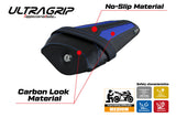 Tappezzeria Italia Yamaha YZF R1M 2015-2025 Rear Seat Cover Ultragrip in Blue and Black