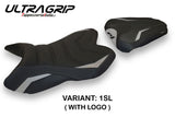 Tappezzeria Italia Yamaha YZF R1 2007-2008 Seat Cover Ultragrip in Silver and Black