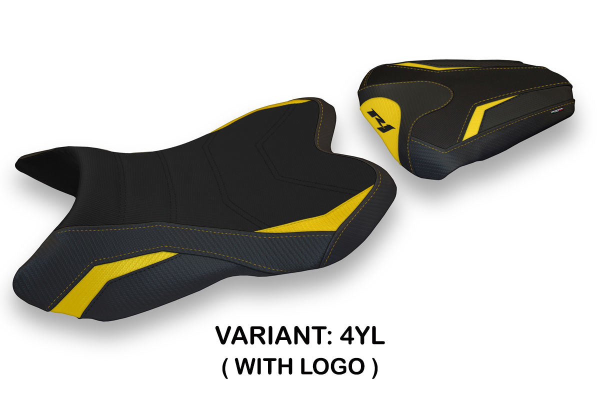 Tappezzeria Italia Yamaha YZF R1 2007-2008 Seat Cover in Yellow and Black
